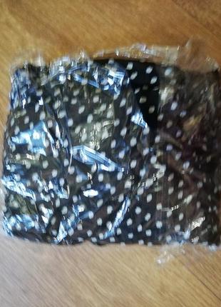 Спідниця юбка женская мини в горошек плиссеровка короткая пышная чёрная5 фото