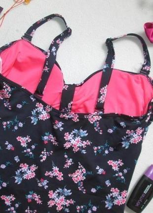 Шикарный слитный купальник в цветочный принт мыльфлер next 05.21 🌺👙 🌺4 фото