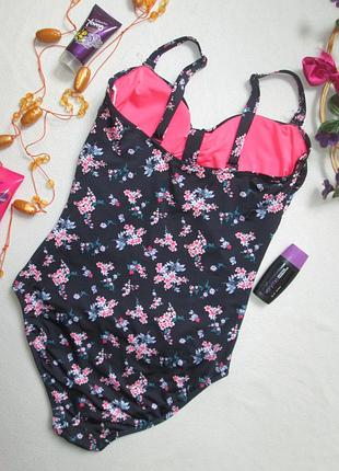 Шикарный слитный купальник в цветочный принт мыльфлер next 05.21 🌺👙 🌺3 фото