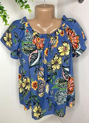 Блуза с цветочным принтом