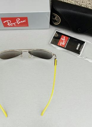 Ray ban ferrari окуляри краплі чоловічі сонцезахисні блакитні дзеркальні4 фото