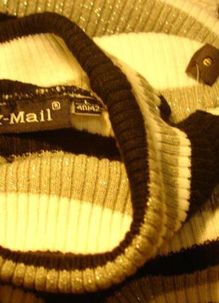 Вязаная жилетка-гольф "x-mail"  12 р 5