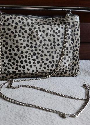Fatface шкіряна сумка на ланцюжку. натуральна шкіра