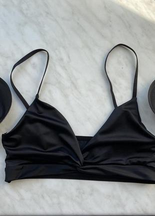 Чорний топ, бра, бюстгальтер новий с-м