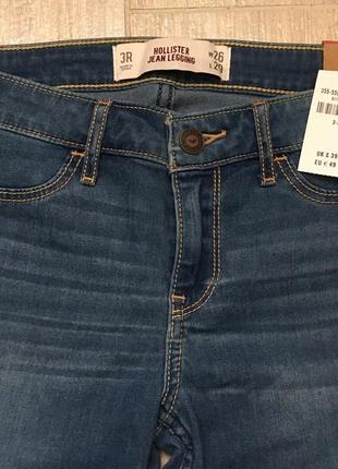 Нові джинси скінні легінси фірми hollister розмір 35 фото