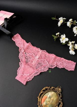 Ніжні мереживні трусики стрінги 🇺🇸victoria's secret🇺🇸оригінал