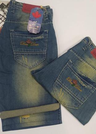 Тонкие джинсовые мужские шорты dsquared4 фото