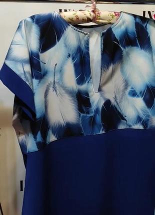 Шикарная блуза с перьями1 фото