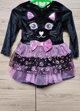 Детское платье, костюм кошка, кошечка, киця на 1-2 года, 12-24, 12-18, 18-24 месяцев