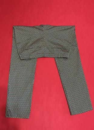 Коттоновые брюки в геометрический принт5 фото