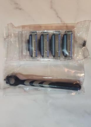 Сменные кассеты (лезвия) для бритья gillette mach3 turbo 4шт3 фото