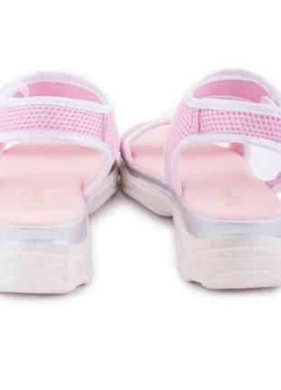 Стильные розовые спортивные босоножки сандалии на платформе толстой подошве низкий ход5 фото
