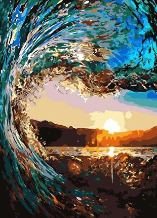 Картина по номерам морская волна на рассвете ориг