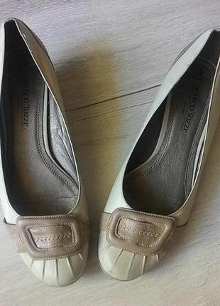 Туфельки натур кожа  от marco tozzi 38р ,24см