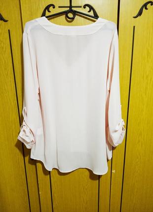 Блуза нарядная нежная кремовая большого размера,  кофта кофточка2 фото
