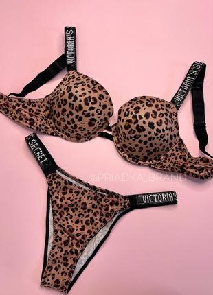 Комплект нижнего белья victoria’s secret very sexy. виктория сикрет. трусики. лифчик.6 фото