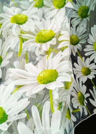 Тюль з ромашками, ромашка, фіранки з ромашками