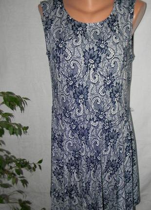 Распродажа!!!красивое платье с ажурным принтом stella