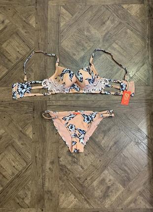 Новый с биркой купальник персикового цвета, размер xs/s