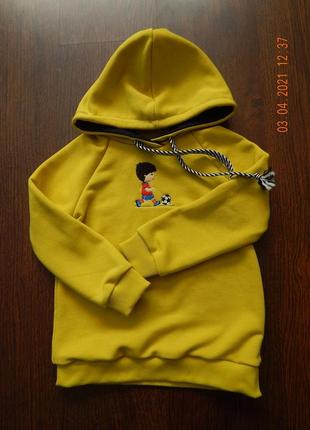 Худи с капюшоном с вышивкой футболист