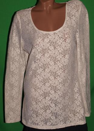 Красивая ажурная кофточка (м замеры), хорошо смотрится, без дефектов