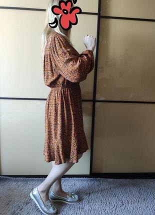 Сукня з трендовим квітковим принтом довгі рукави від marks & spencer6 фото