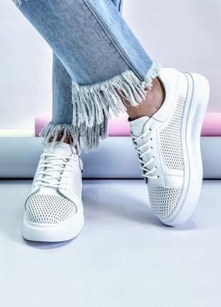 Кожаные кеды р32-41