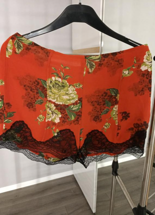 Летние шелковые короткое шорты в цветы next