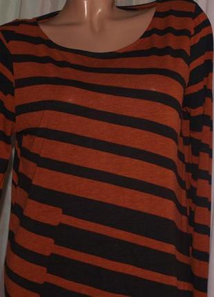 Мягкий свитер-туника (m замеры) полосатый, к телу приятный, отлично смотрится3 фото