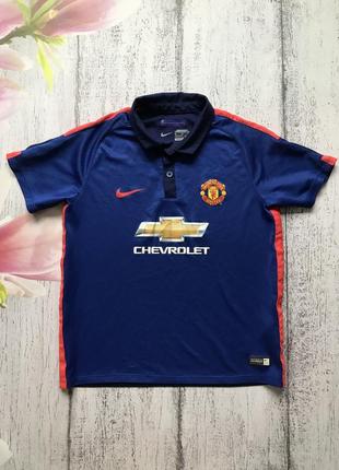 Крутая футболка для спорта manchester united nike 7-8лет
