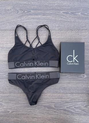 Женский комплект calvin klein striped в подарочной коробке