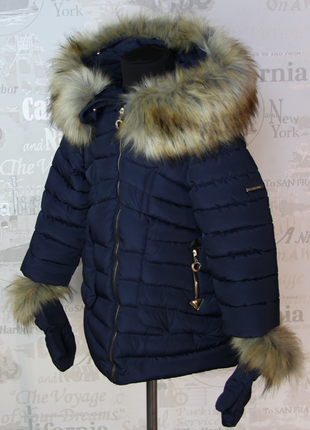 Куртка зимняя на девочку, размер 1224 фото