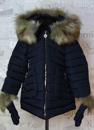 Куртка зимняя на девочку, размер 1222 фото