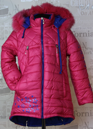 Куртка зимняя на девочку, размер 1345 фото