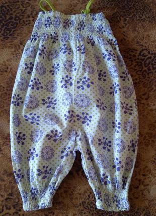 Коттоновый летний комбинезон на девочку,индия