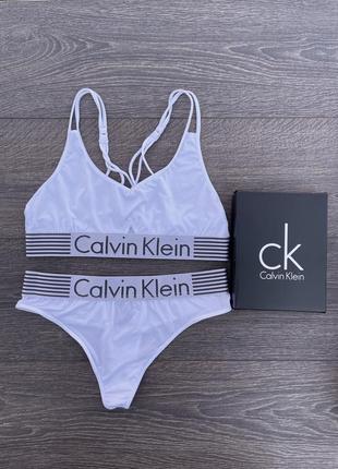 Женский комплект calvin klein striped в подарочной коробке