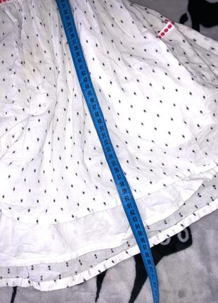 Стильное белое платье на модницу 6-7л5 фото