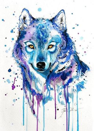 Картина по номерам яркий волк ориг