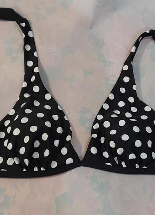Р.38 b resort верх купальника в горошек косточки поролон