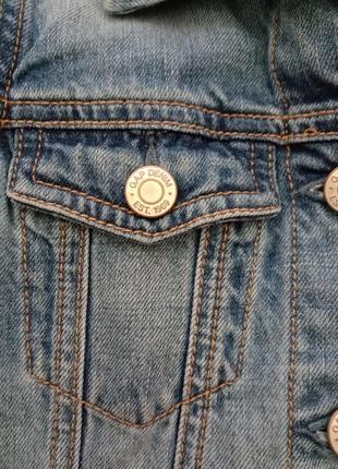 Стильная джинсовая жилетка(безрукавка)для девочки gap denim5 фото