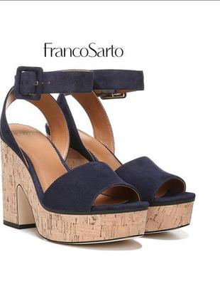 Шикарные  босоножки franco sarto, замша, оригинал1 фото