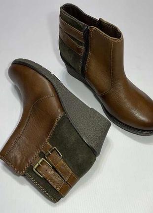 Шкіряні ботильйони sensitive sole, 39р. 25,5 см, упоряд. ідеальне!
