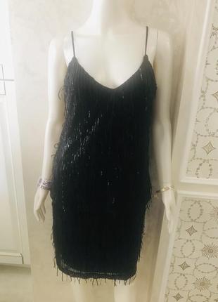 Красивый нарядный костюм пайетки и бахрома vero mada