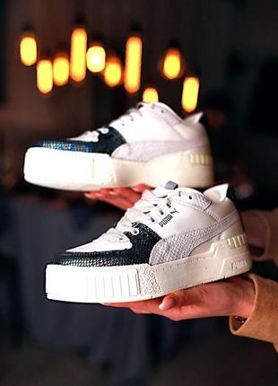 Cali sport animal кросівки з лусочками під зміїну/крокодилячу шкіру