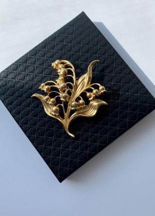 Сша: винтажная брошь ландыши