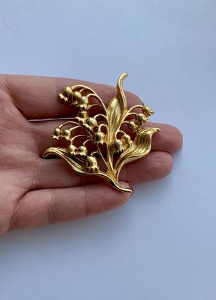 Сша: винтажная брошь ландыши
