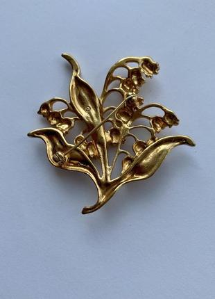 Сша: винтажная брошь ландыши