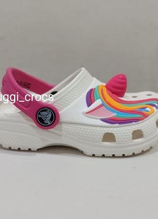 Crocs kids classic i am unicorn детские кроксы классические единорог