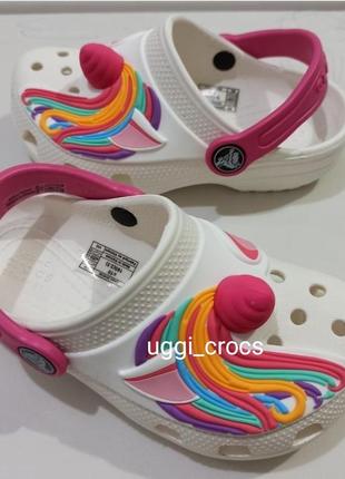 Crocs kids classic i am unicorn детские кроксы классические единорог3 фото