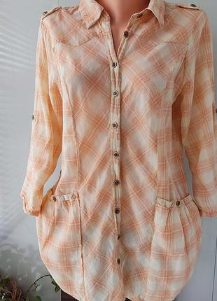 Сорочка в клітку р. 42
